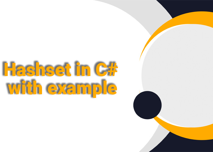 Hashset in c# with example